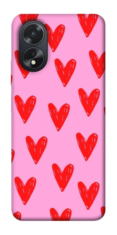 Чехол на Oppo A18 Red hearts 2 фото 1 из 1