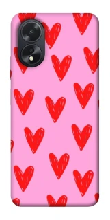 Чохол на Oppo A18 Red hearts 2 фото 1 з 1