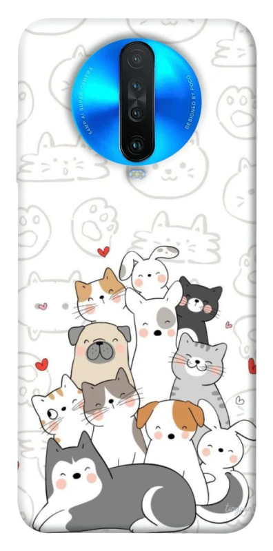Чехол на Xiaomi Redmi K30 Funny Pets фото 1 из 1