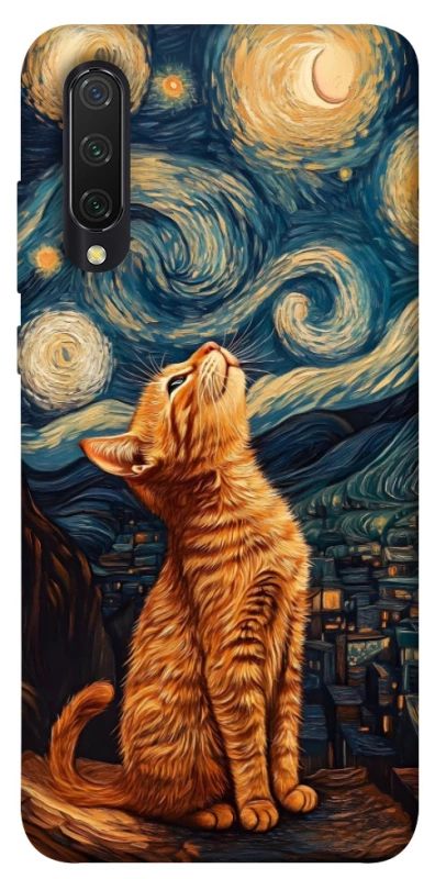 Чохол на Xiaomi Mi CC9 / Mi 9 Lite van gogh cat фото 1 з 1
