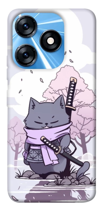 Чохол на TECNO Spark 10 Samurai cat фото 1 з 1