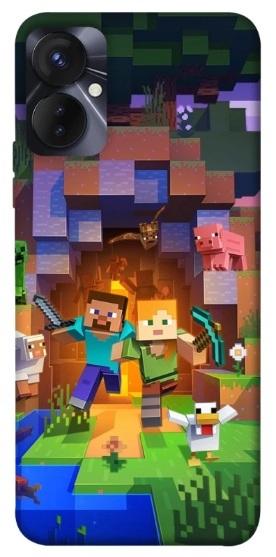 Чехол на TECNO Spark 9 Pro (KH7n) Minecraft game фото 1 из 1
