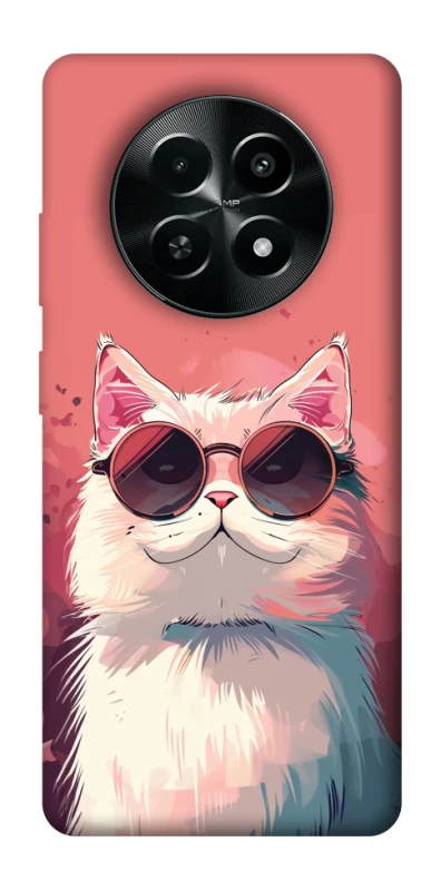 Чохол на Realme Narzo 70x Сat with glasses фото 1 з 1