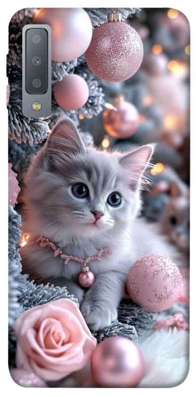 Чохол на Samsung A750 Galaxy A7 (2018) Christmas Kitty фото 1 з 1