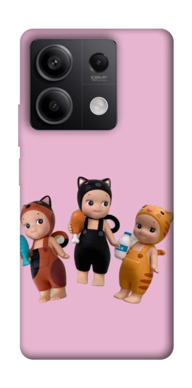 Чохол на Xiaomi Redmi Note 13 5G Cat Cafe Trio фото 1 з 1