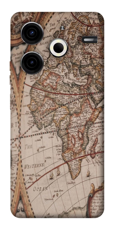 Чехол на TECNO Pova 6 Neo (LI6) Карта путешествий фото 1 из 1