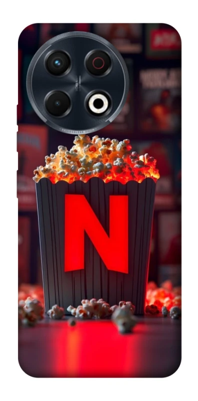 Чохол на TECNO Spark 30 Pro (KL7) Netflix and popcorn фото 1 з 1