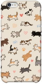 Чехол на Apple iPhone 6/6s plus (5.5") Cat style ver.2 фото 1 из 1