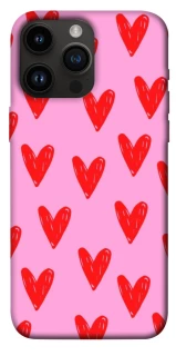 Чехол на Apple iPhone 14 Pro Max (6.7") Red hearts 2 фото 1 из 1