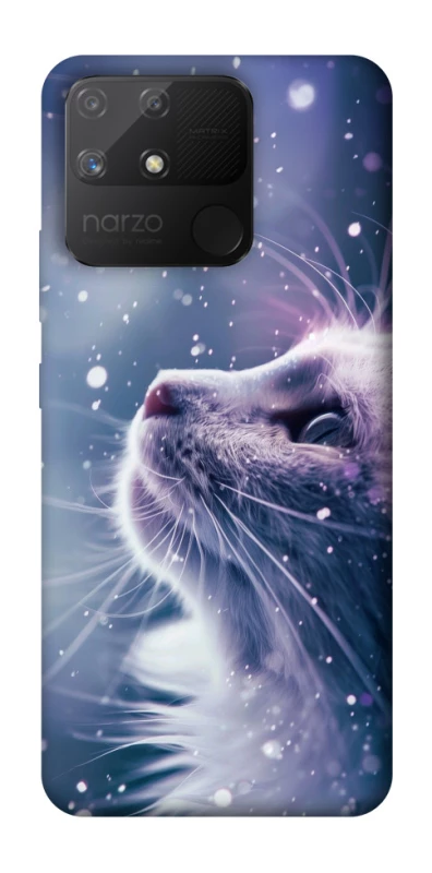 Чехол на Realme Narzo 50A Snow cat фото 1 из 1