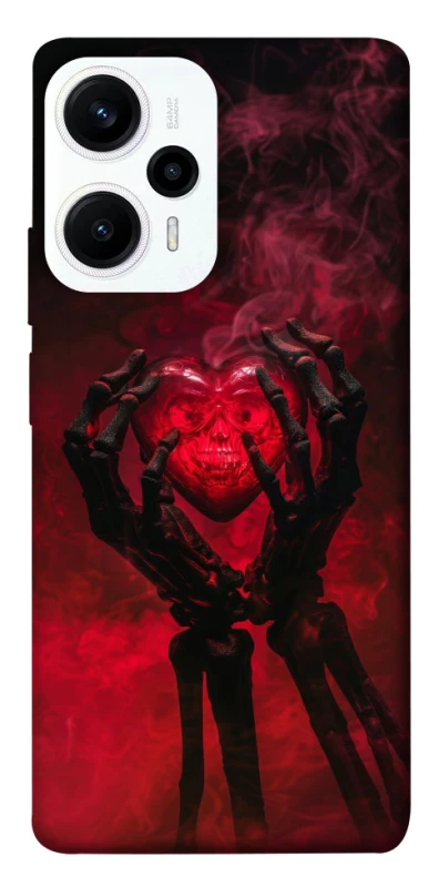 Чохол на Xiaomi Poco F5 / Note 12 Turbo Heart in the hands of a skeleton фото 1 з 1