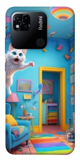 Чохол на Xiaomi Redmi 10A crazy cat фото 1 з 1