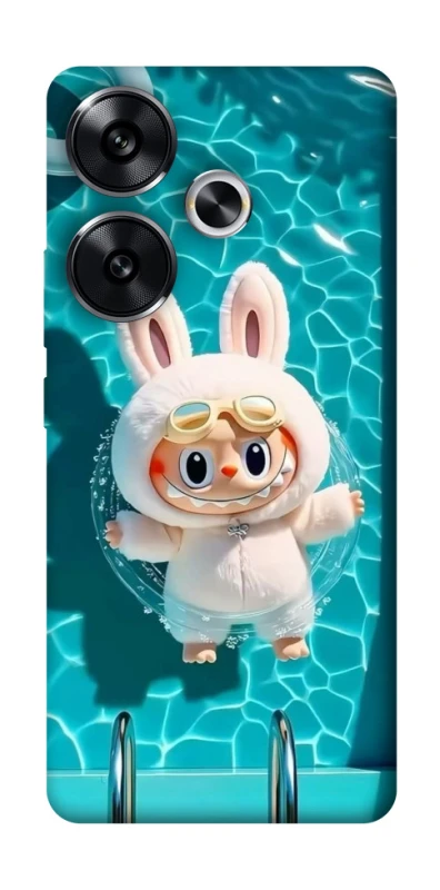Чохол на Xiaomi Poco F6 Labubu in the pool ver.2 фото 1 з 1