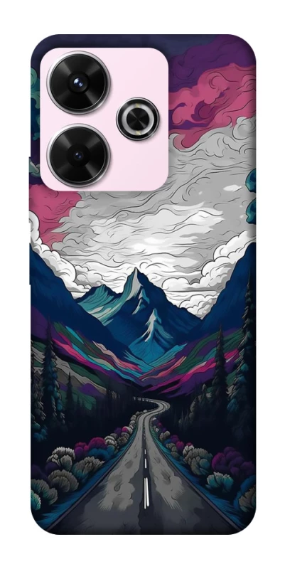 Чехол на Xiaomi Redmi 13 4G Нарисованные горы фото 1 из 1