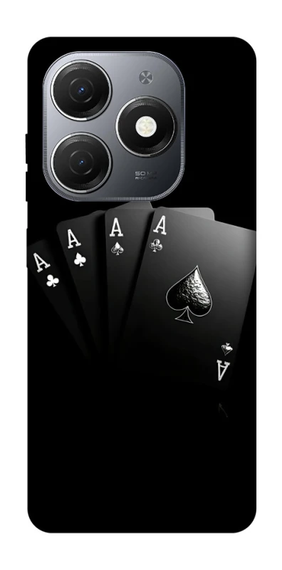 Чохол на TECNO Spark 20 Black Cards фото 1 з 1