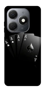 Чехол на TECNO Spark 20 Black Cards фото 1 из 1