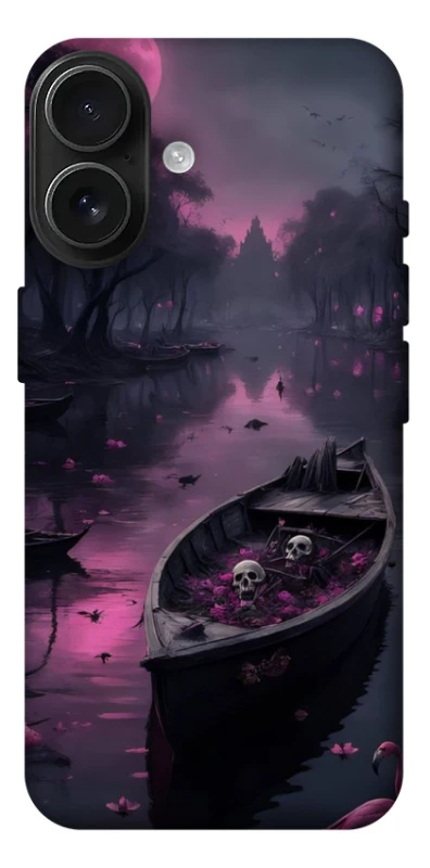 Чехол на Apple iPhone 17 (6.3") Boat and flamingo фото 1 из 1