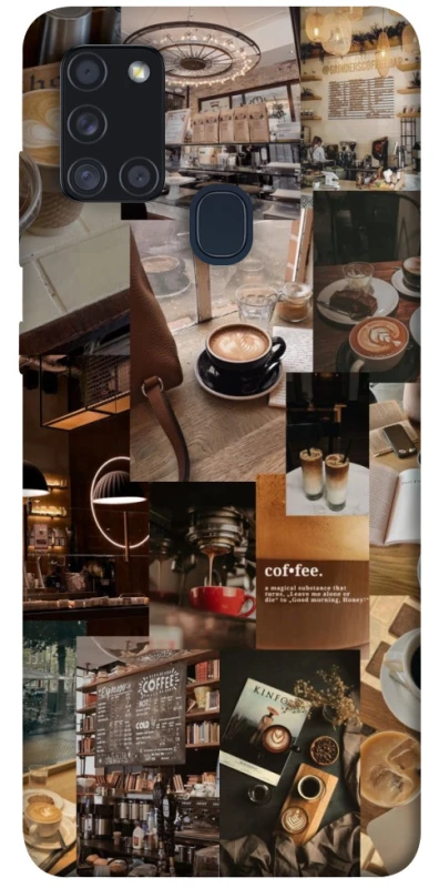 Чохол на Samsung Galaxy A21s Coffee collage ver.2 фото 1 з 1