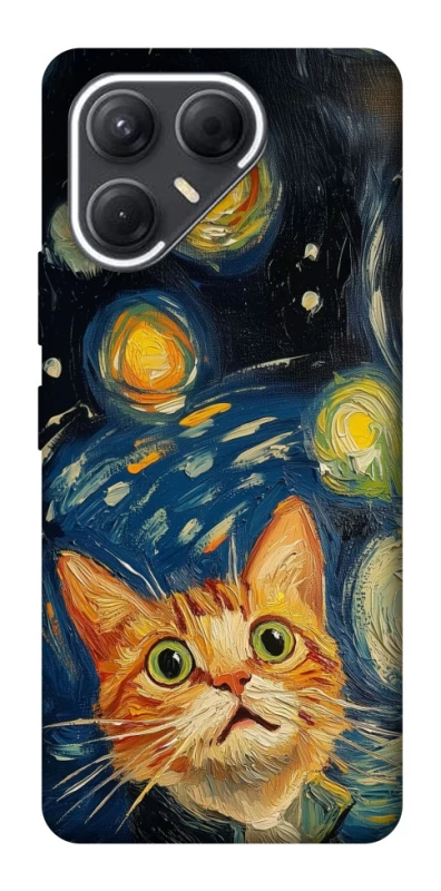 Чехол на TECNO Pova 7 paint cat фото 1 из 1