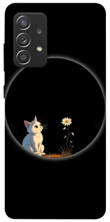 Чехол на Samsung Galaxy A52 4G / A52 5G Cat and flower фото 1 из 1
