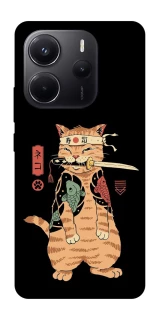 Чохол на Xiaomi Redmi Note 14 4G (Europe version) Кіт-самурай фото 1 з 1