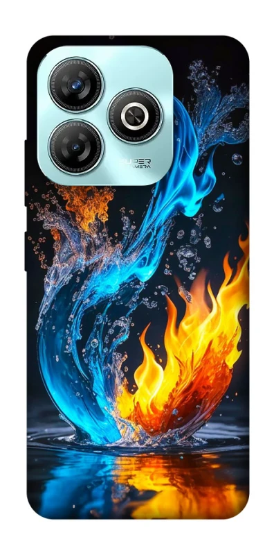 Чехол на ZTE Blade A75 4G Water And Fire фото 1 из 1