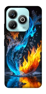 Чехол на ZTE Blade A75 4G Water And Fire фото 1 из 1