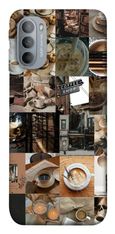 Чохол на Motorola Moto G31 Coffee collage ver.3 фото 1 з 1