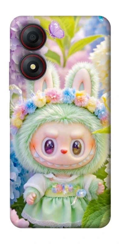 Чохол на ZTE Blade A34 4G Labubu & Flowers ver.2 фото 1 з 1