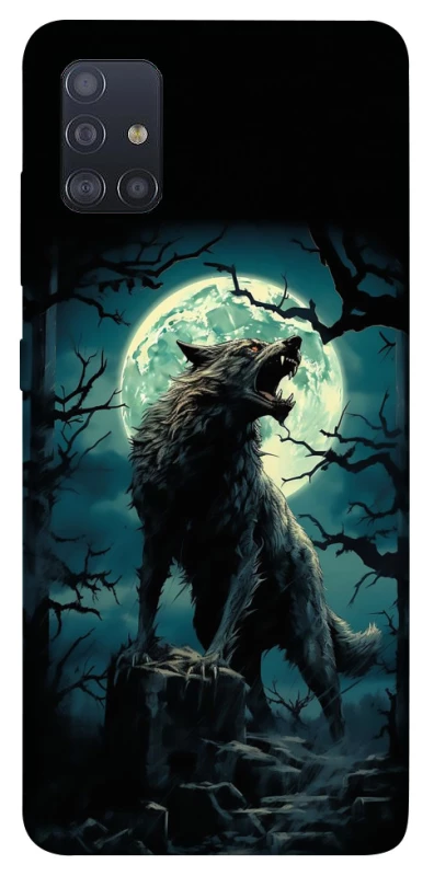 Чохол на Samsung Galaxy M51 Вовк під місяцем фото 1 з 1