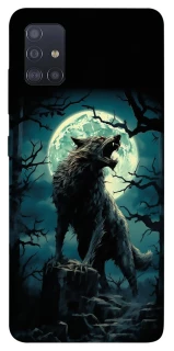 Чохол на Samsung Galaxy M51 Вовк під місяцем фото 1 з 1