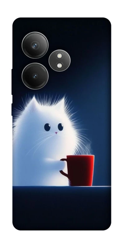 Чохол на Realme GT Neo 6 SE Чохол кіт з кавою фото 1 з 1