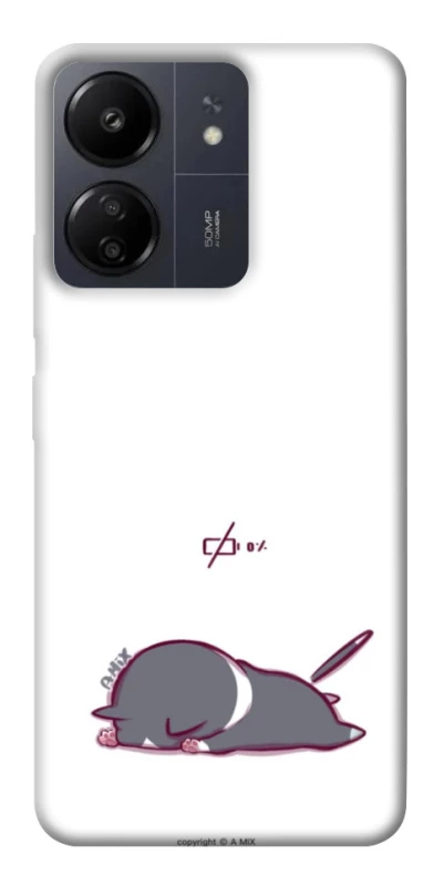 Чехол на Xiaomi Redmi 13C The battery is dead фото 1 из 1