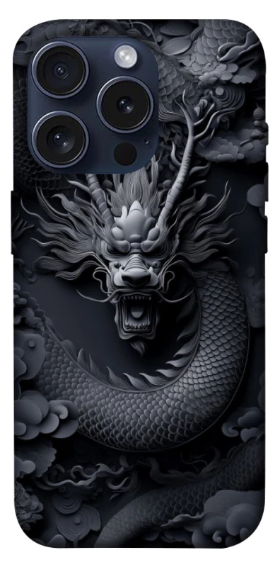 Чохол на Apple iPhone 15 Pro (6.1") black dragon фото 1 з 1