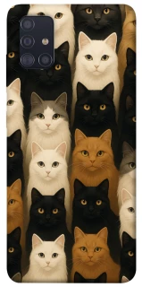 Чехол на Samsung Galaxy A51 Colorful Cat Collage фото 1 Чехол на Samsung Galaxy A51 Colorful Cat Collage фото 1 из 1