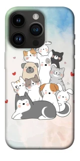 Чохол на Apple iPhone 14 Pro (6.1") Funny Pets ver.2 фото 1 з 1