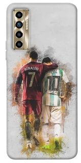 Чехол на TECNO Camon 17P Ronaldo и Messi фото 1 из 1
