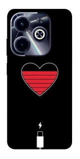 Чехол на Infinix Hot 40i Charge your heart фото 1 из 1