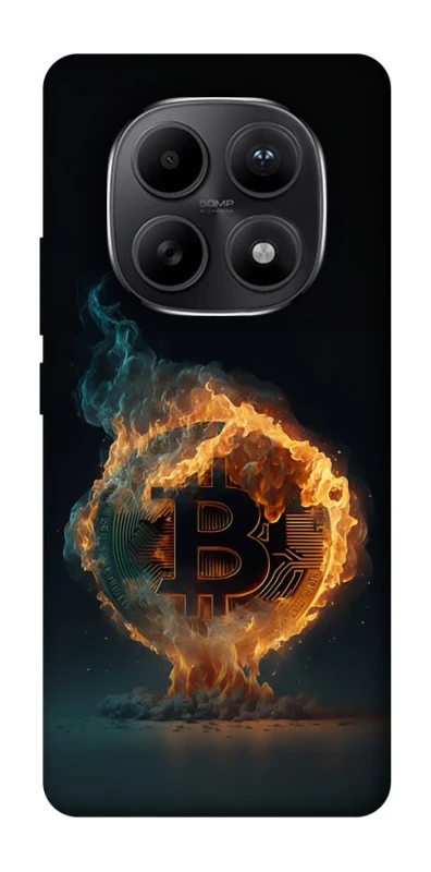 Чехол на Xiaomi Redmi Note 15 5G Fire Bitcoin фото 1 из 1