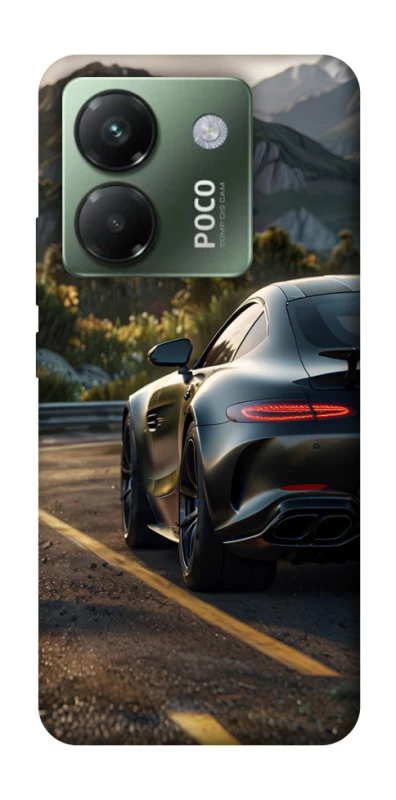 Чехол на Xiaomi Poco M7 pro 5G Car in the mountains фото 1 из 1