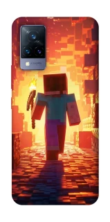 Чехол на Vivo V21 Minecraft adventure фото 1 из 1