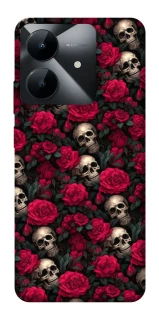 Чехол на Realme Note 60x Черепа и розы фото 1 из 1