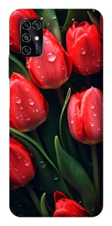 Чохол на ZTE Blade V2020 Smart Червоні тюльпани фото 1 Чохол на ZTE Blade V2020 Smart Червоні тюльпани фото 1 з 1