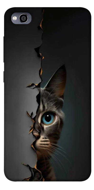 Чехол на Xiaomi Redmi 4a Кот-подглядыватель v2 фото 1 из 1