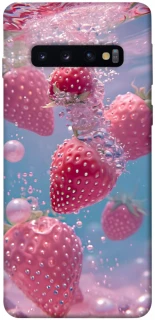 Чохол на Samsung Galaxy S10 Полуниця в воді фото 1 з 1