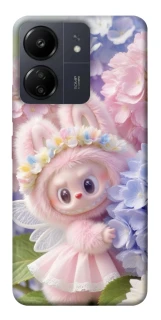 Чехол на Xiaomi Poco C65 Labubu & Flowers ver.1 фото 1 из 1