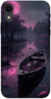 Чехол на Apple iPhone XR (6.1") Boat and flamingo фото 1 из 1