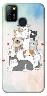 Чехол на Infinix Hot 10 Lite Funny Pets ver.2 фото 1 из 1