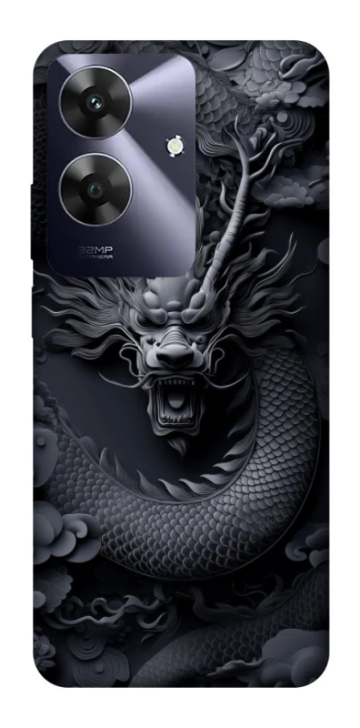 Чохол на Realme Note 60 black dragon фото 1 з 1