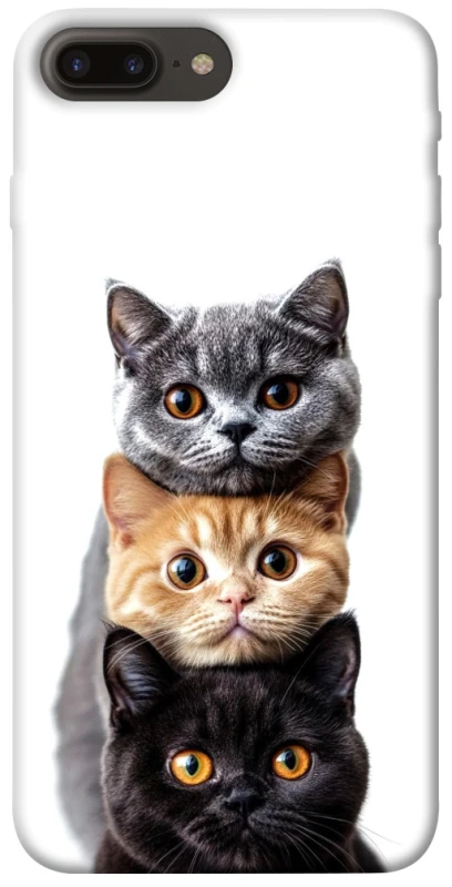 Чехол на Apple iPhone 7 plus / 8 plus Красивые котики фото 1 из 1